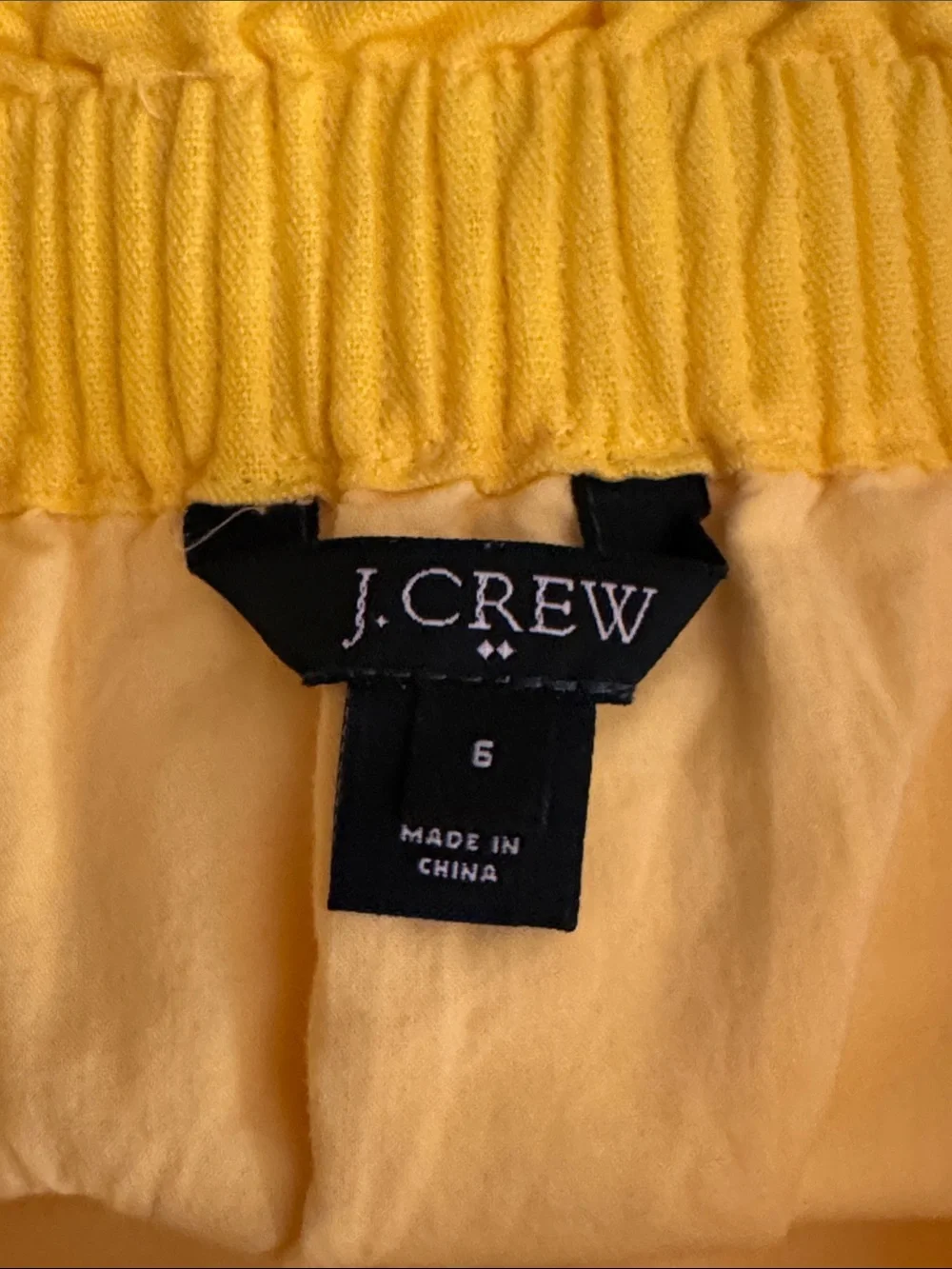 J. Crew Factory Yellow linen sidewalk Skirt